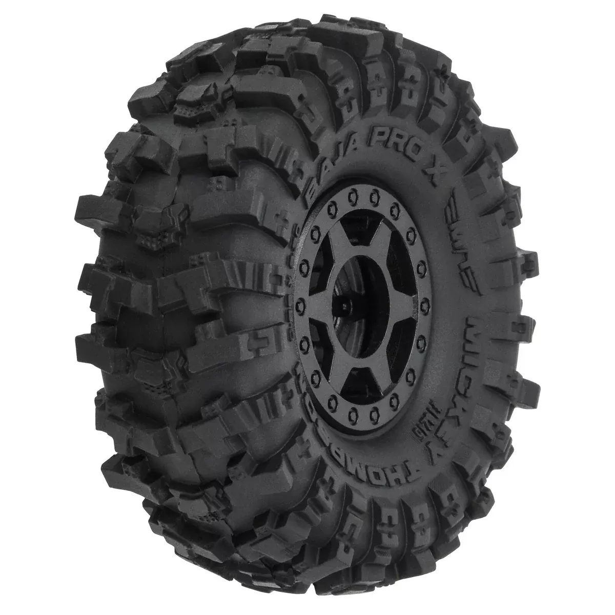 1/24 Mickey Thompson Baja Pro X F/R 1.0" MTD 7mm Black Holcomb (4 Pack) PRO1021510