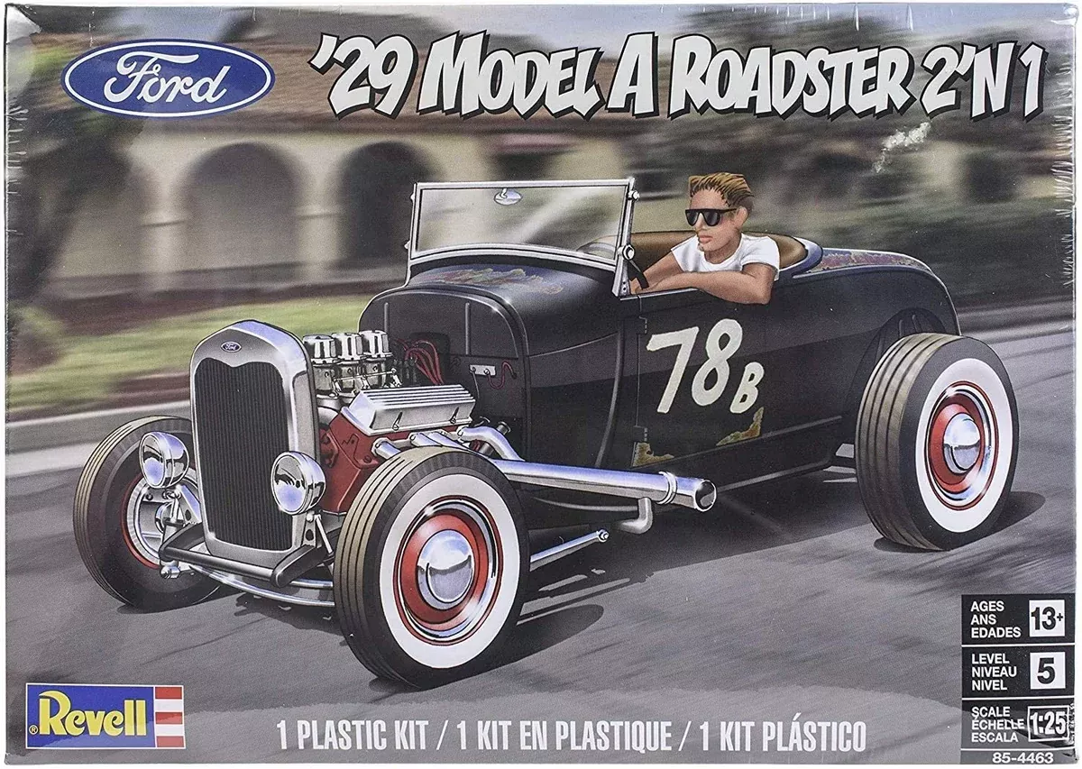 1929 Model A Roadster (1/25 Scale) Vehicle Model Kit RMX854463