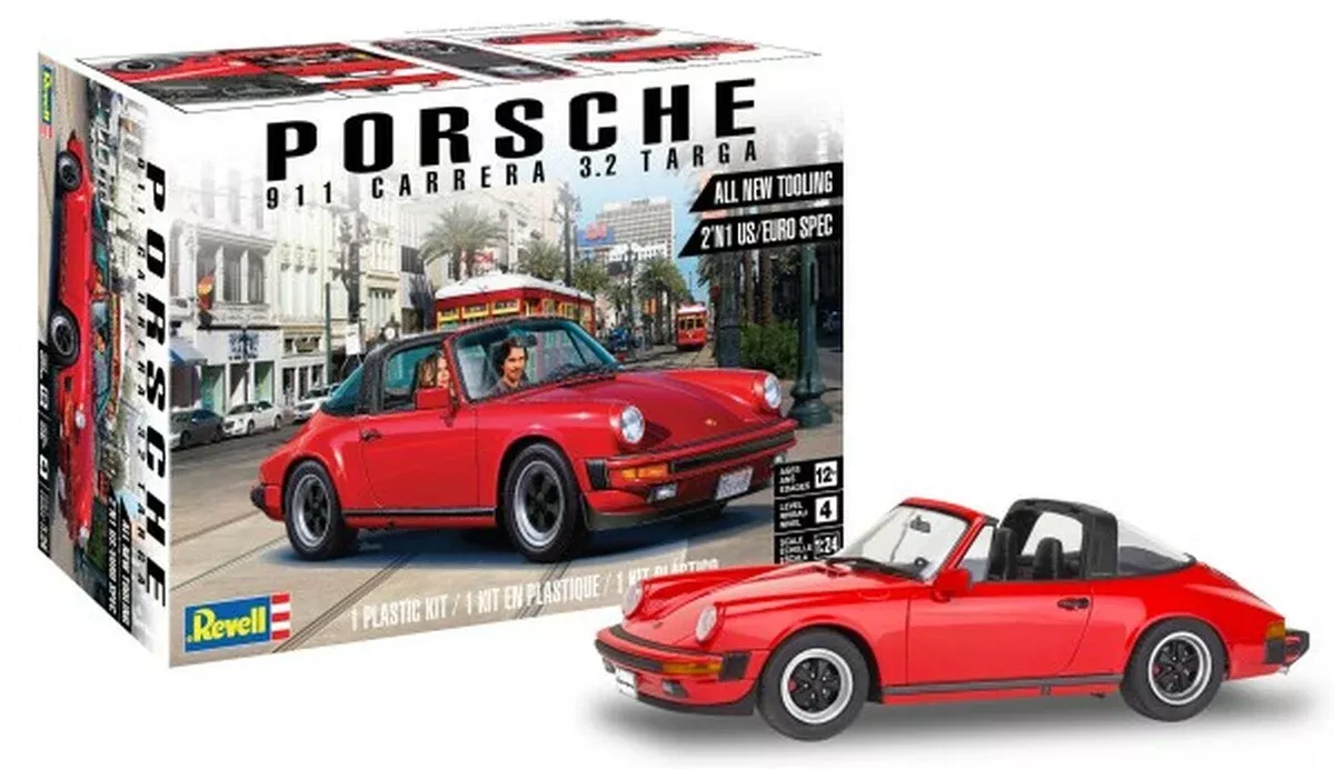 1984 Porsche 911 Carrera 3.2 Targa (1/24th Scale) Vehicle Model Kit RMX854527
