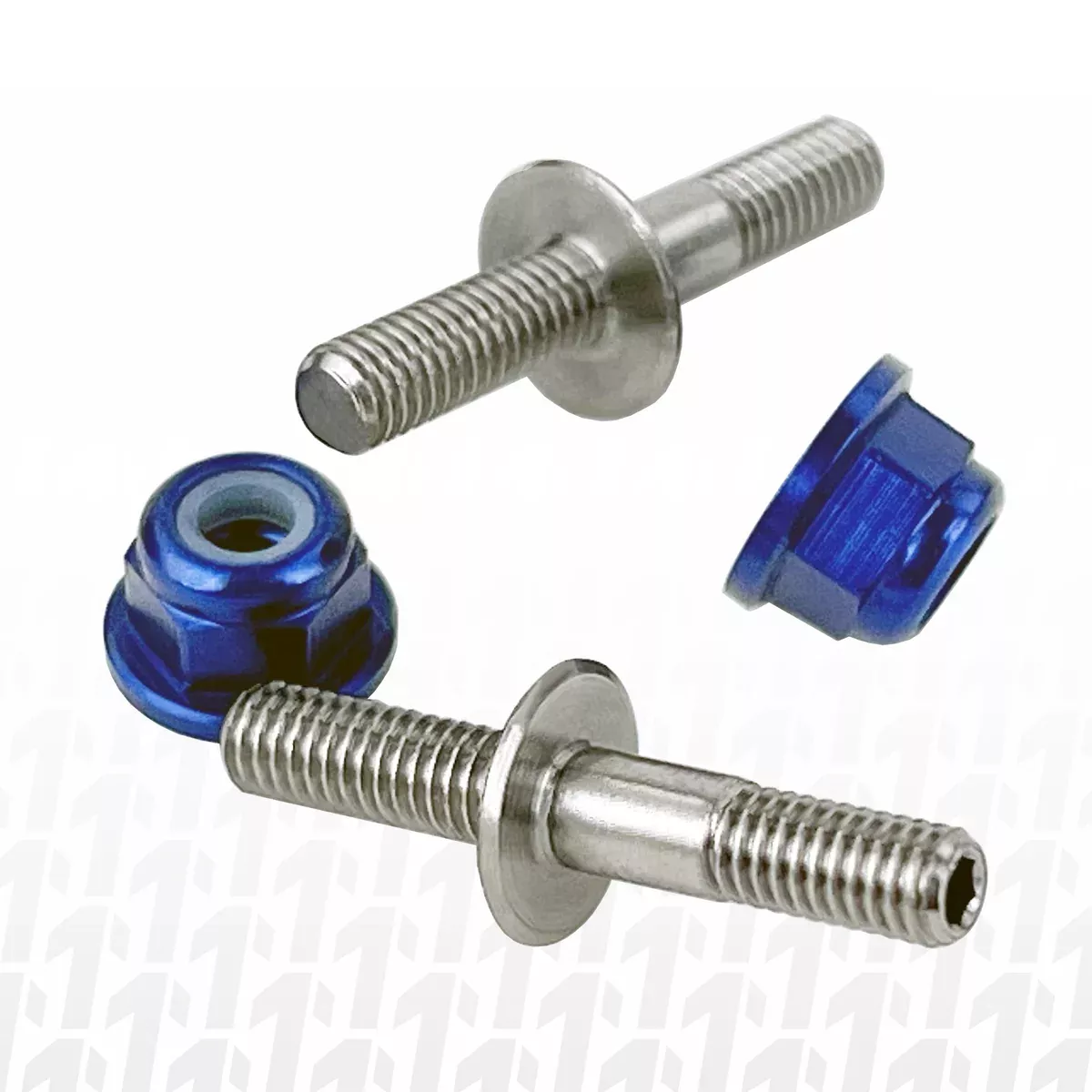 1UP Racing 80951 Perfect Center Titanium Lower Shock Screws for DR10 and 1/10 Drag