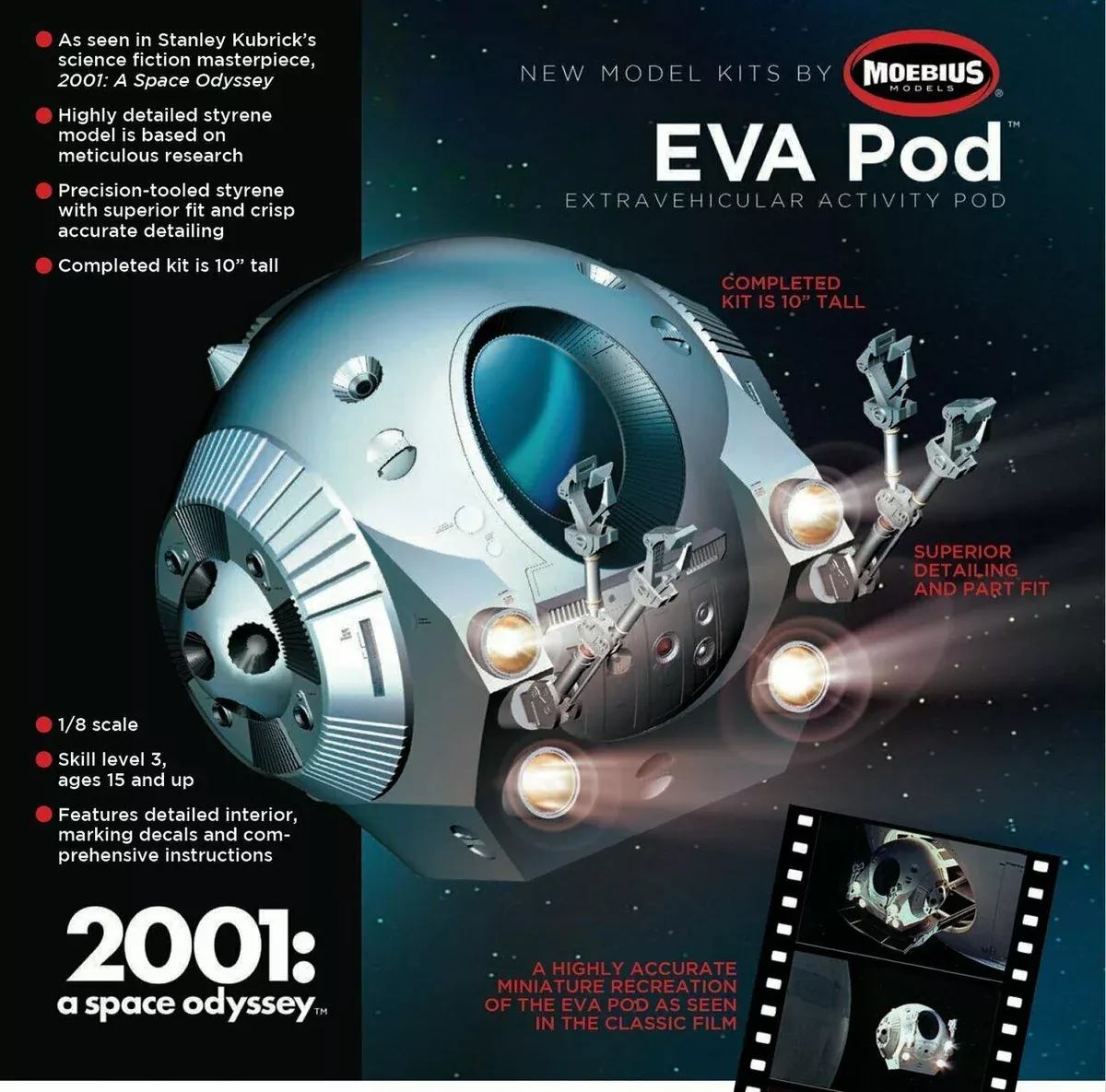 2001 Space Odyssey Eva Pod (1/8 Scale) Science Fiction Kit