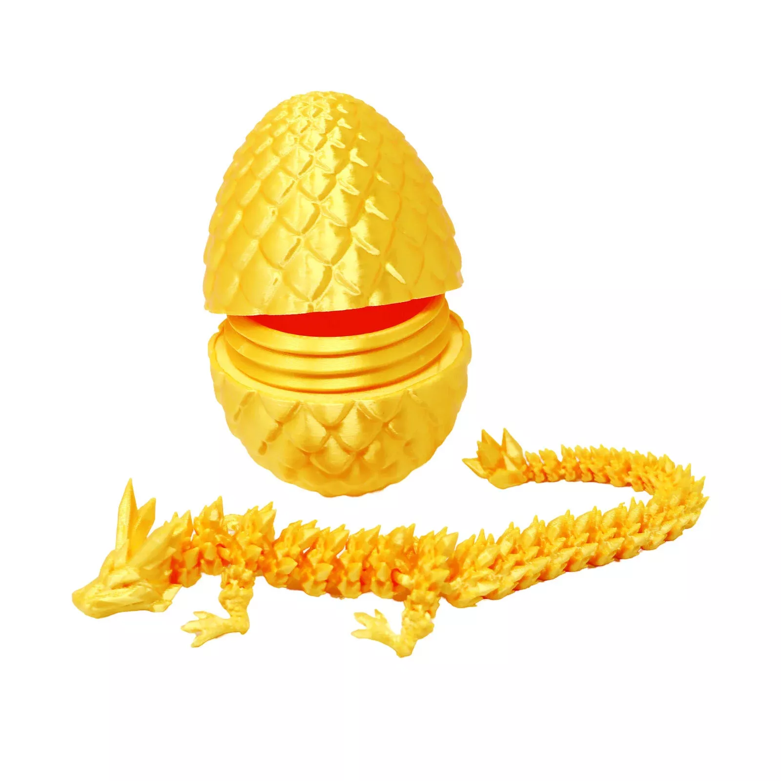 3D Printed Dragon's Egg - Yellow