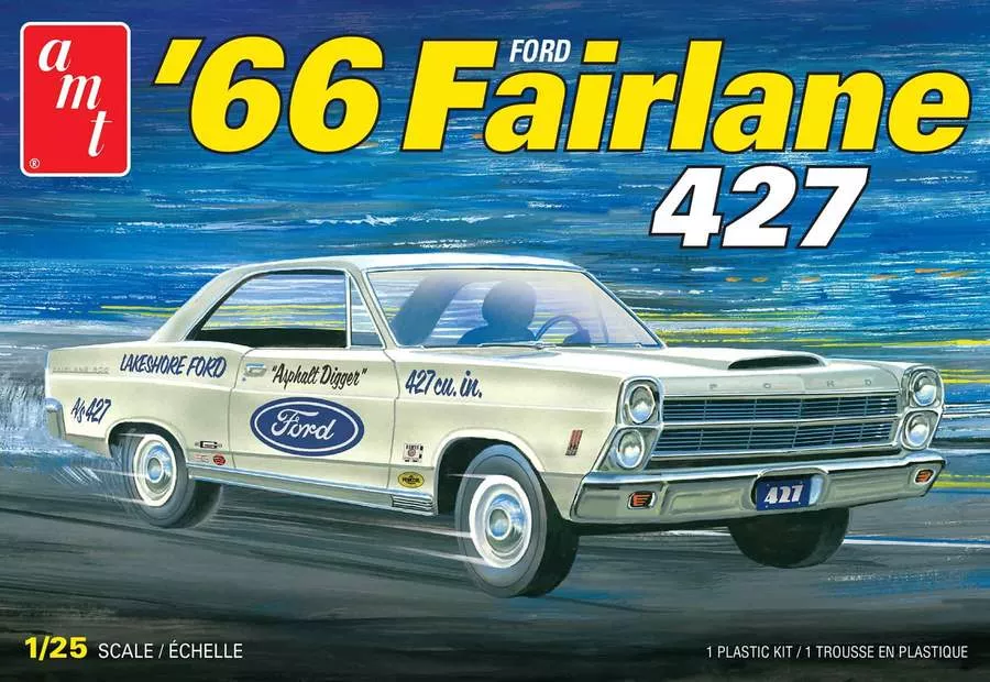 '66 Ford Fairlane (1/25 Scale) Plastic Vehicle Model Kit AMT1263M