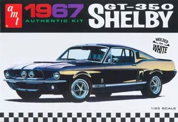 '67 Shelby GT350 (White) (1/25 Scale) Plastic Vehicle Model Kit AMT800