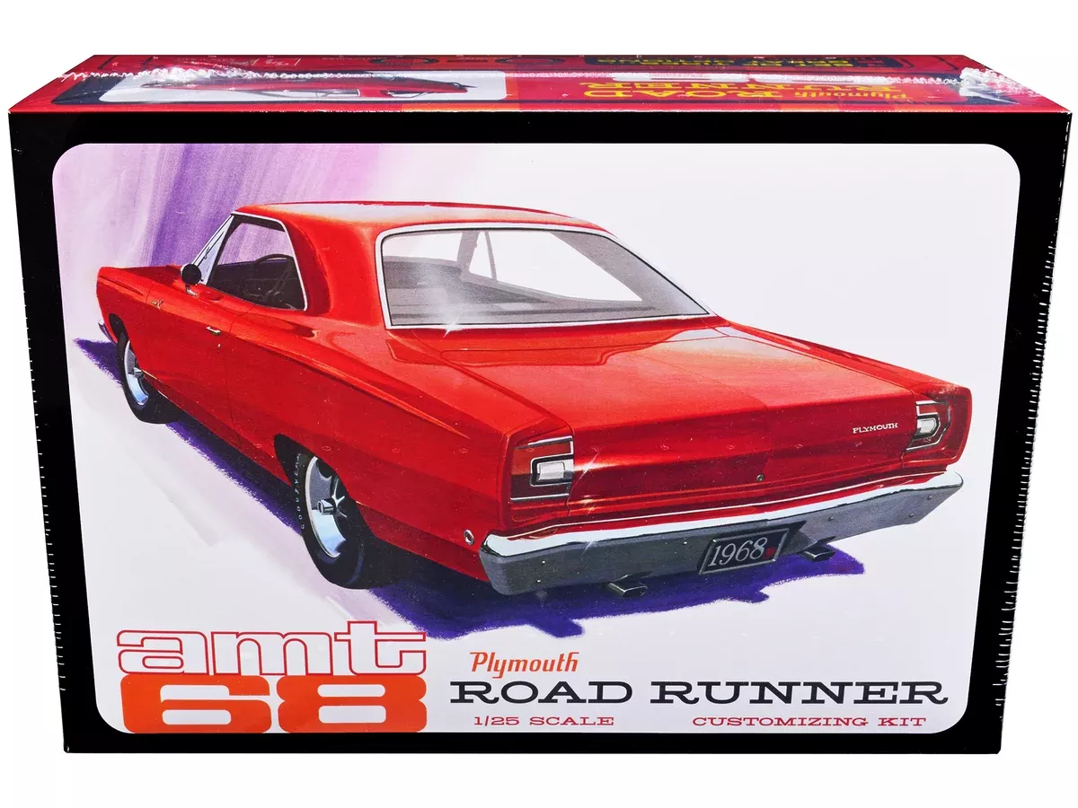 '68 Plymouth Road Runner Customizing Kit (1/25 Scale) Plastic Vehicle Model Kit AMT1363