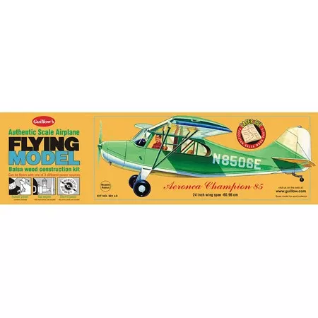 Aeronca Champion 85 1/18 Scale Balsa Model Kit Laser Cut GUI301LC
