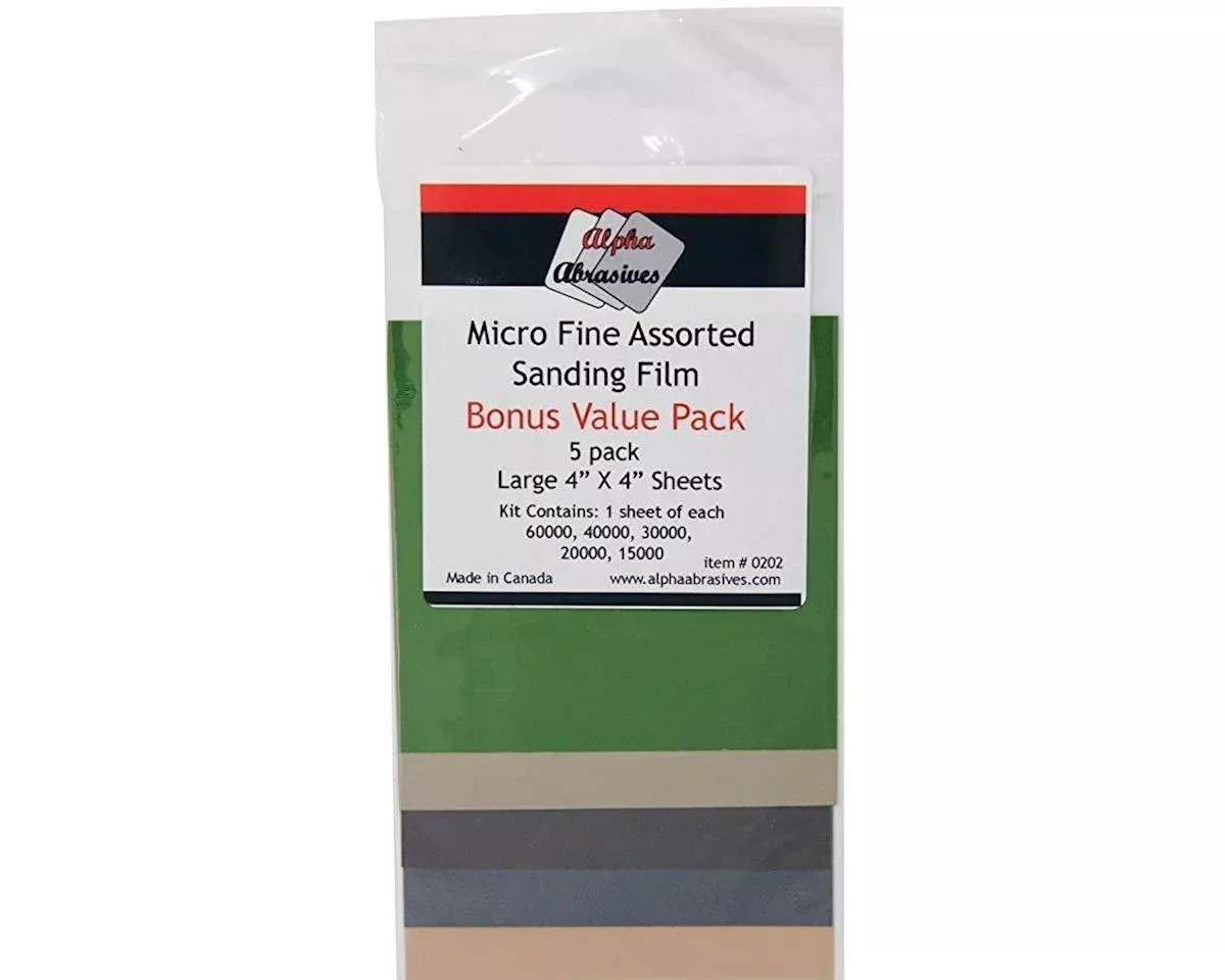 Alpha Abrasives Micro Fine Assorted Sanding Films 202