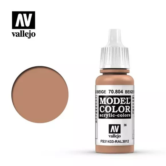 Beige Red (#36) Model Color Acrylic Paint 17mL