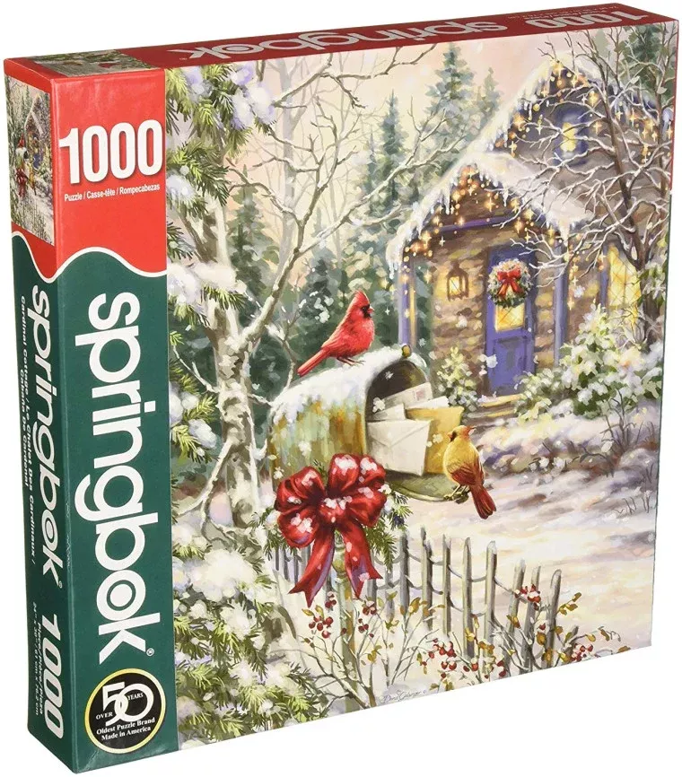 Cardinal Cottage 1000 Piece Puzzle