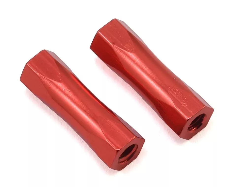 CRC 1738 Red Anodized Hex Standoff for Servo Plate