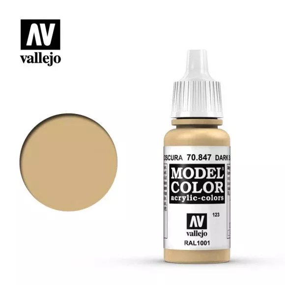 Dark Sand (#123) Model Color Acrylic Paint 17mL