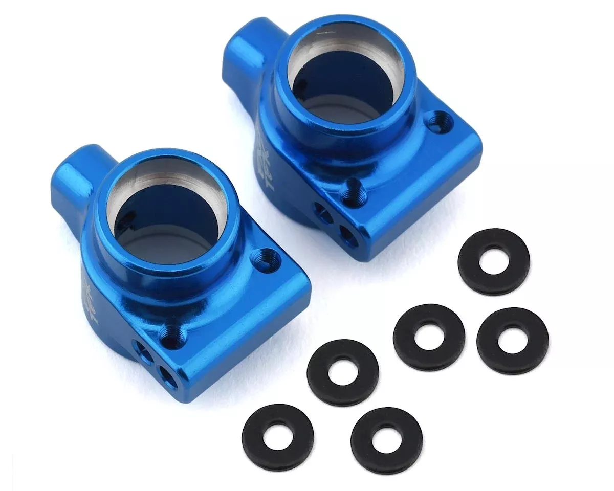 Exotek 1956 Blue Aluminum Rear Hub Set for DR10 Drag Car