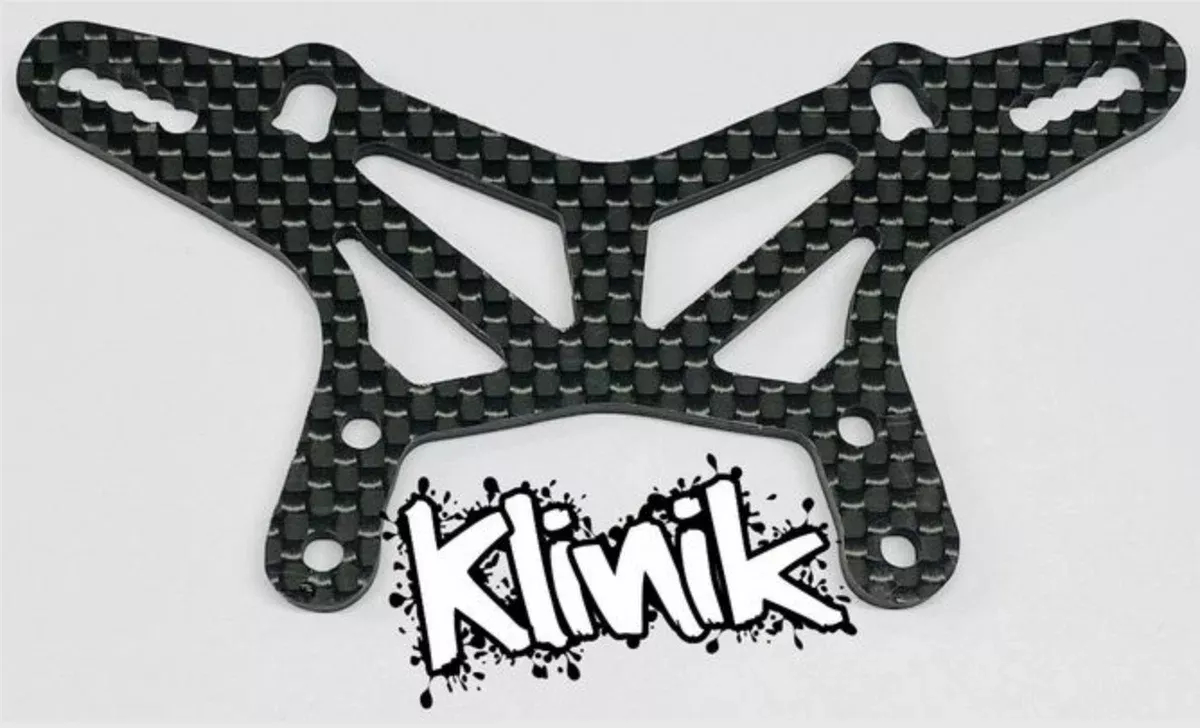 Klinik RC KRC22TFTOWER TLR 22T 4.5/5.0 3mm Carbon Fiber Conversion Front Shock Tower