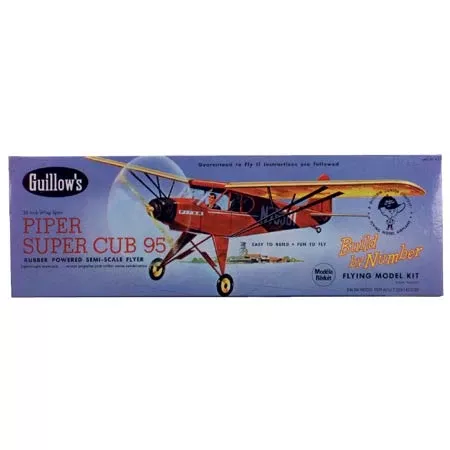 Piper Super Cub 1/18 Scale Balsa Model Kit GUI602