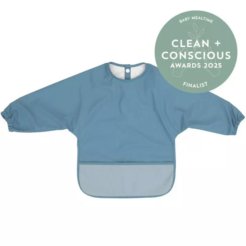Recycled Long Sleeve Bib - Two-Tone Blue
