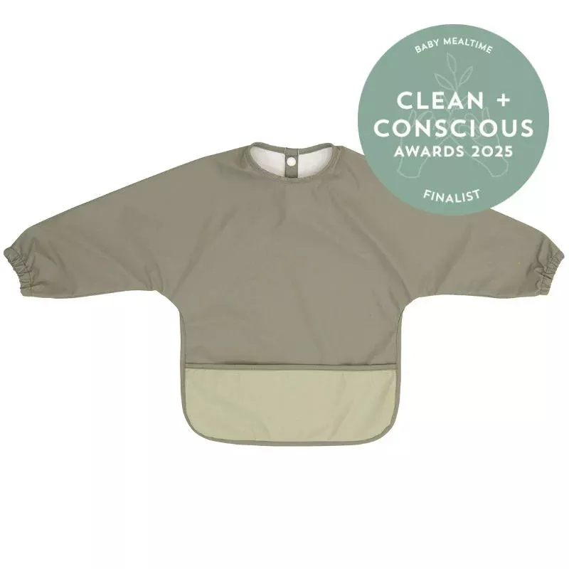 Recycled Long Sleeve Bib - Two Tone Sage