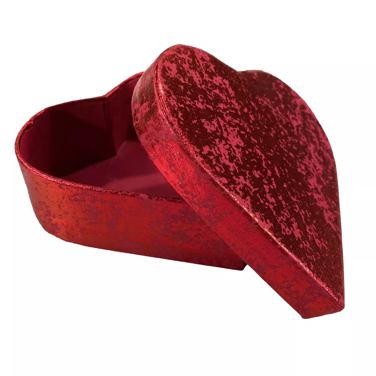 Red Foil Heart Paper Box