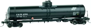 Roka ~ HO Scale ~ GATC Tank Car ~ Chicago Great Western Black ~ ROK255