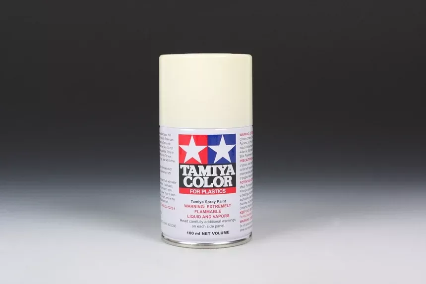 Tamiya Color For Plastics TS-7 Racing White 100mL Spray Paint Can TAM85007