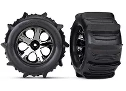 Tires & wheels assembled glued (2.8") TRA4175