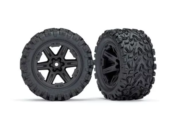 Traxxas 2.8 Tires & Wheels Blk Wheels, Talon Extreme Tires WithFoam Inserts TRA6773