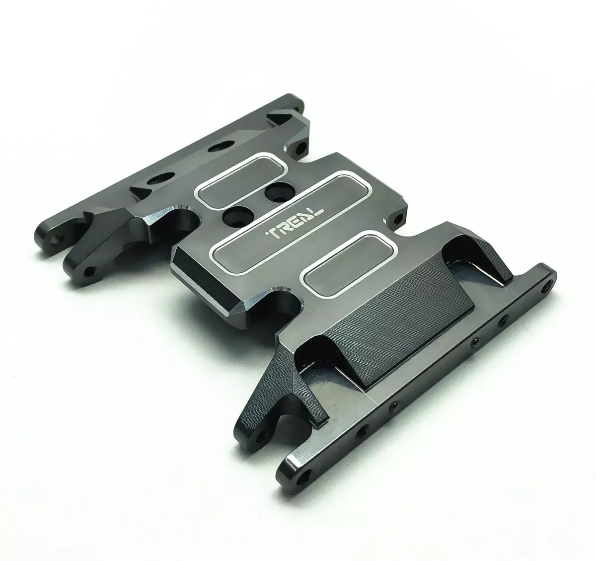 Treal Hobby (X0023D9P4P) Gray Aluminum Center Skid Plate for SCX10ii