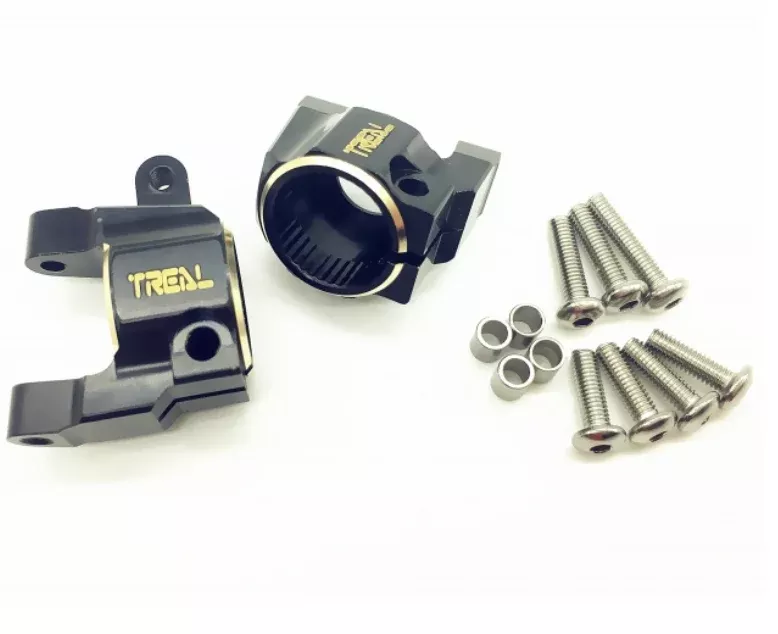 Treal Hobby (X0029HDWFX) Black Aluminum C Hubs for SCX10ii