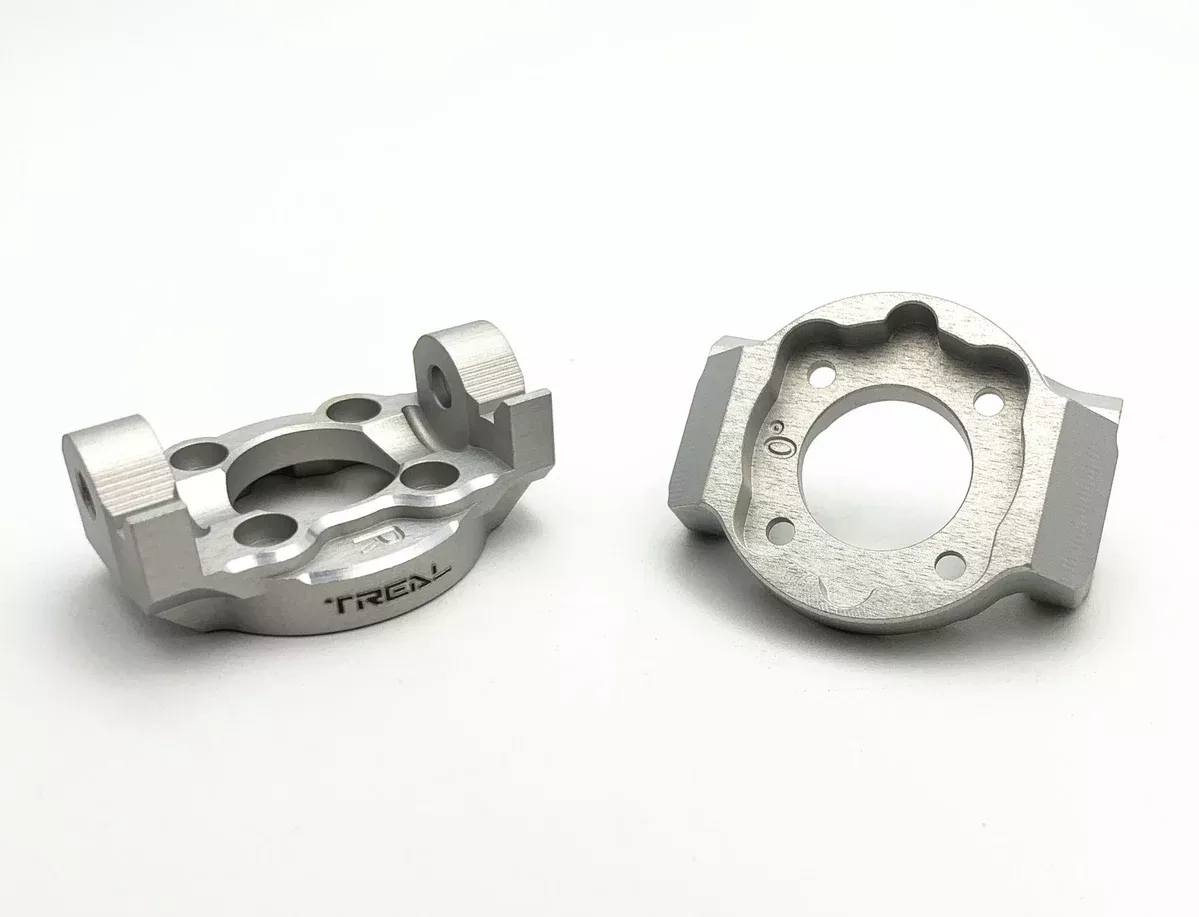 Treal Hobby (X002RMP77V) Silver Aluminum Front 0 Degree C Hub Spindles for LMT