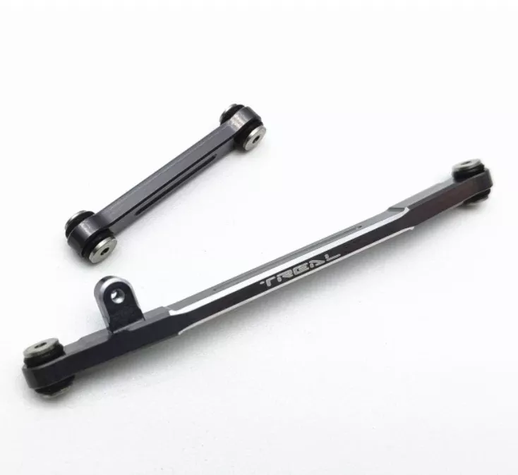 Treal Hobby (X002RQBQXV) Gray Aluminum Steering Link Set V2 for SCX24