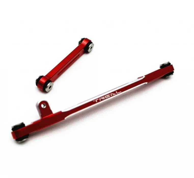Treal Hobby (X002RQBRAD) Red Aluminum Steering Link Set V2 for SCX24