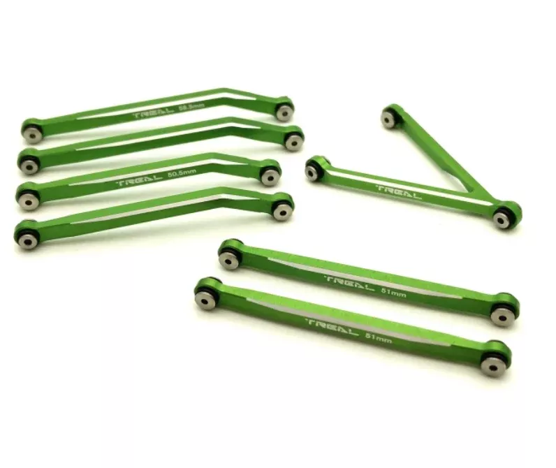 Treal Hobby (X002Y9B2S5) Green Aluminum High Clearance Link Set for SCX24 C10/Jeep