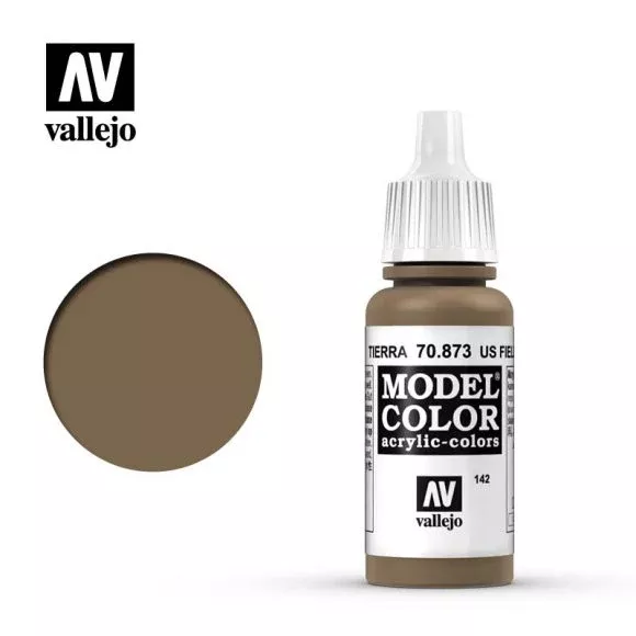 US Field Drab (#142) Model Color Acrylic Paint 17mL