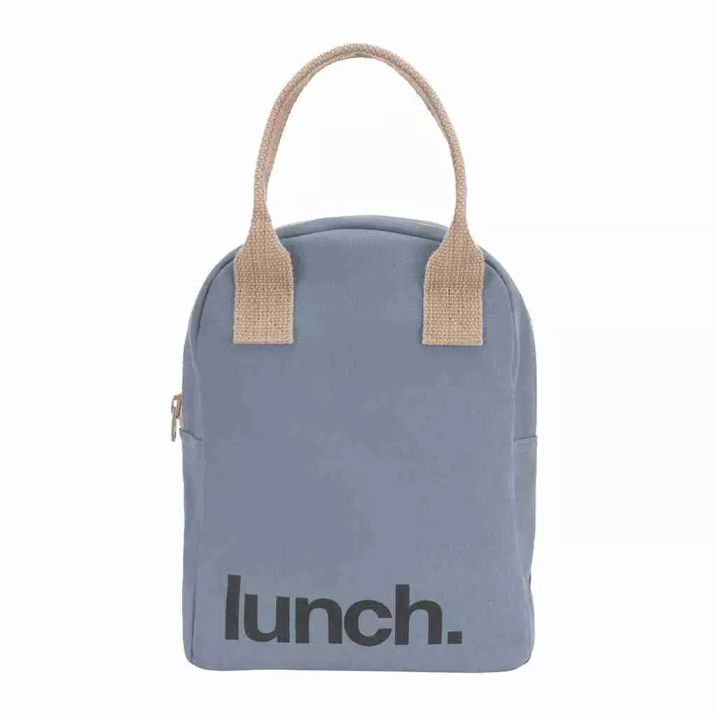 Zipper Lunch Bag - Lavender 'Lunch'