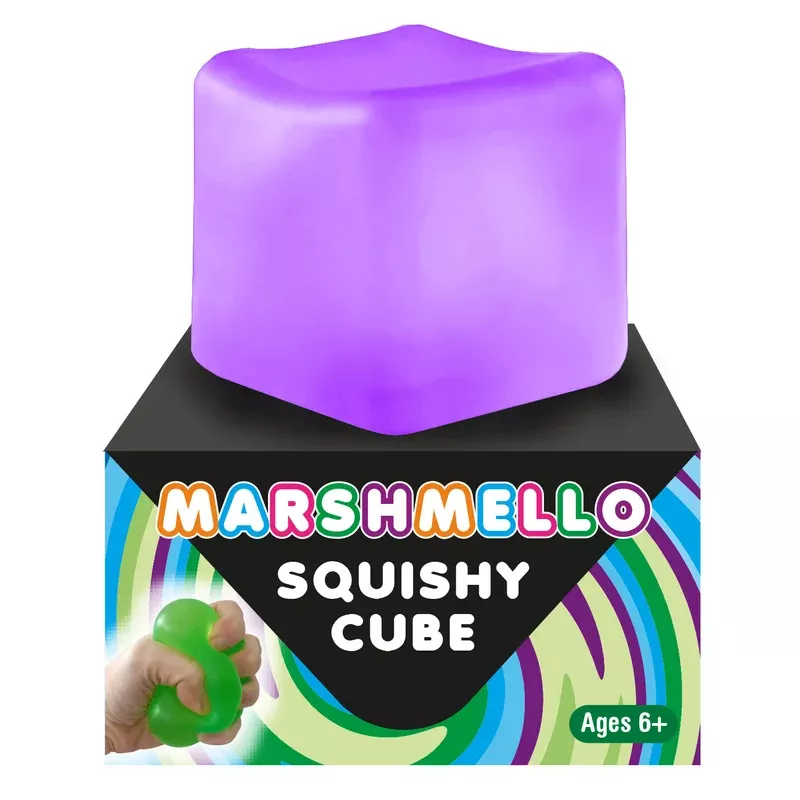 zorbitz marshmello squishy cube (colors may vary)