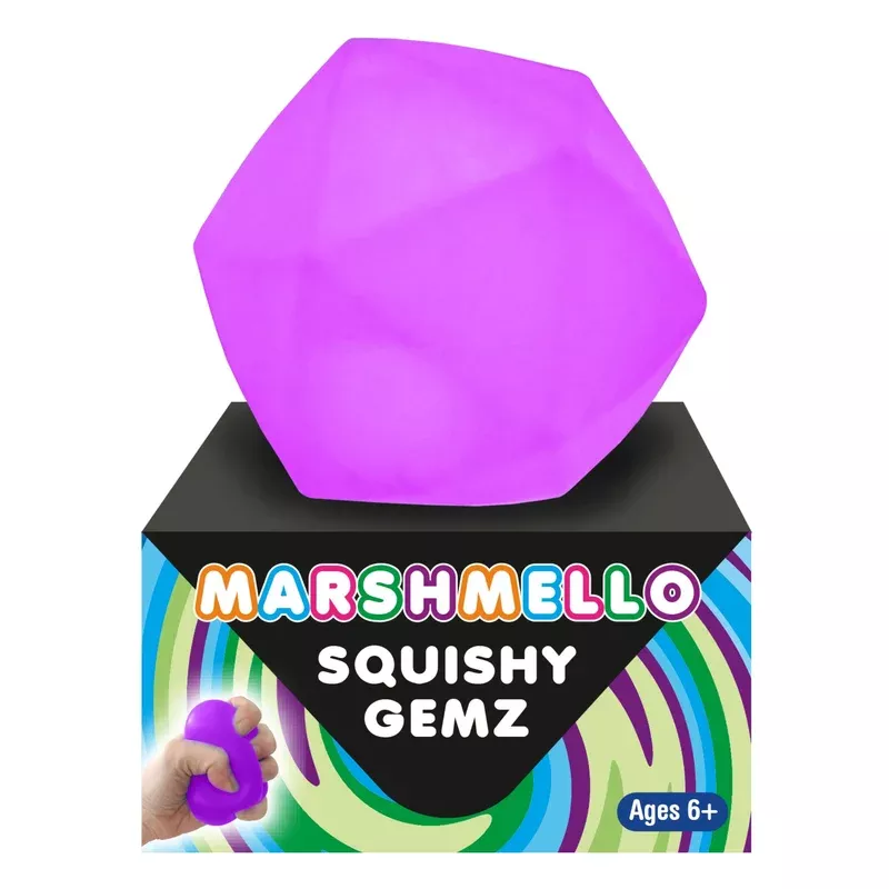 zorbitz marshmello squishy gemz (colors may vary)