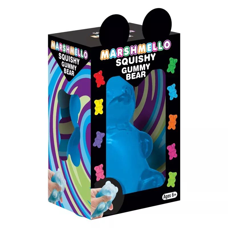 zorbitz marshmello squishy gummy bear (colors may vary)