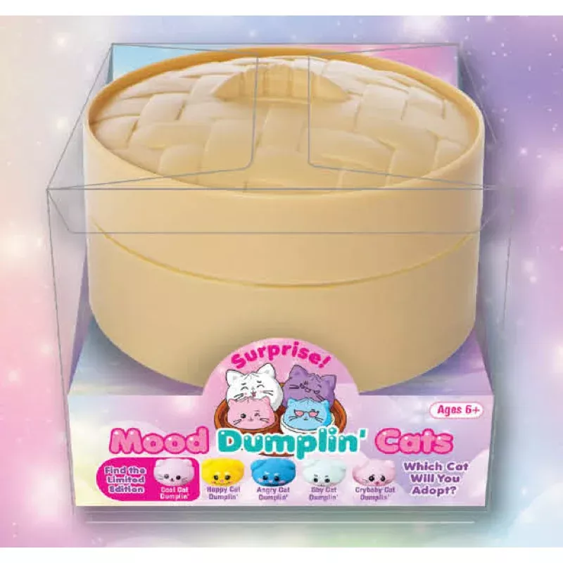 zorbitz mood dumplin’ cat faces (1 squishy colors may vary)