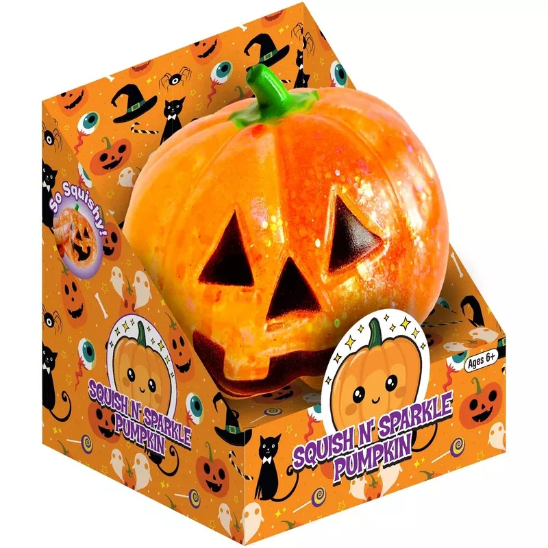 zorbitz squish n’ sparkle pumpkin squishy
