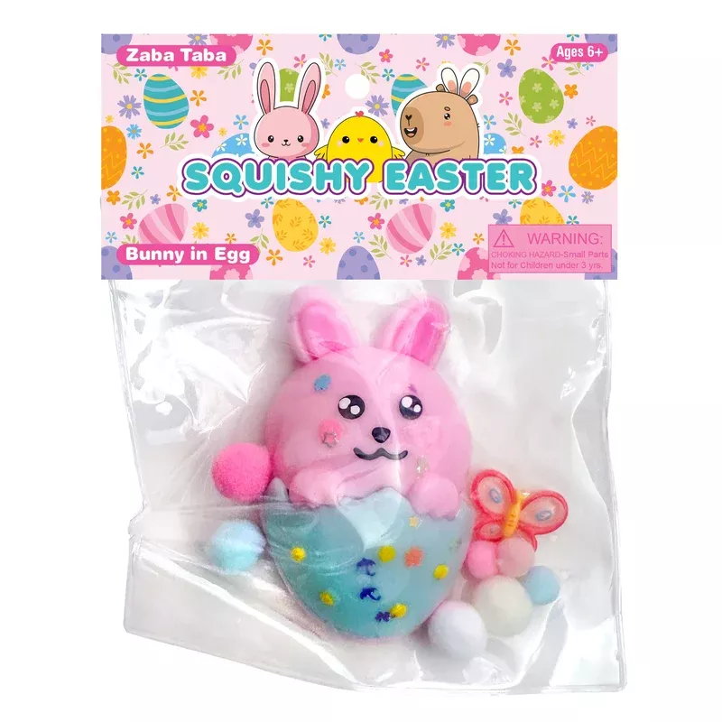 zorbitz zaba taba squishy easter bunny in egg