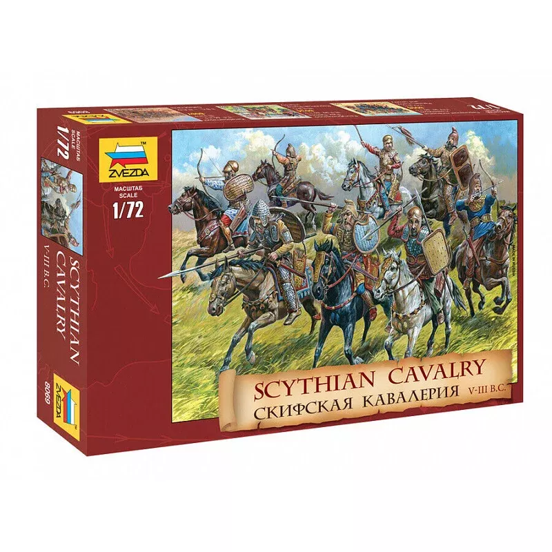 zvezda 8069 1/72 scythian cavalry v-111 b. c. figures model kit